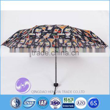 Custom made art design digital printed sun umbrella