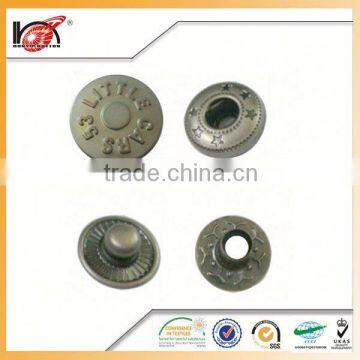 alloy H65 snap button size for jackets