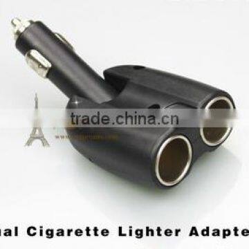 twin cigarette lighter switching car charger