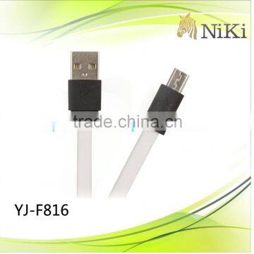 Flat shape micro usb charging cable for mobile phones