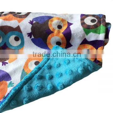 28 Designs High Quality Super Soft Security Minky Turquoise Burp Cloth for Baby