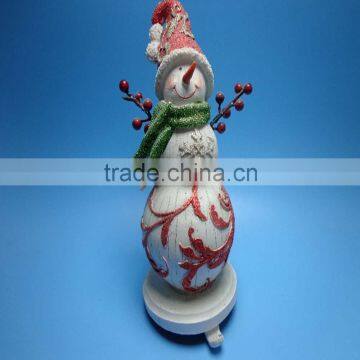 Hot Sales Resin Snowman Statue for Christmas Decoration photo-5