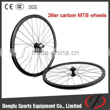 Dengfu Light 395g/pc Carbon Mountain Bike/Bicycle Wheels Tubeless W35mm D25mm Rim Wheels