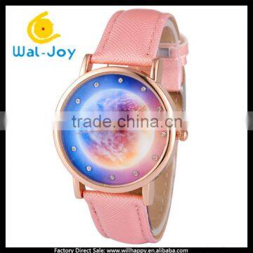 WJ-5462 Beautiful EARTH Face Wholesale Cheap Fancy Quartz Watch for Women photo-4
