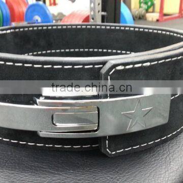NEWEST Power lifting belt with lever buckle belt made of leather