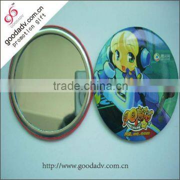 Button pocket mirror / round tinplate mirror / small hand mirrors