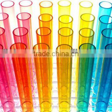 extruded colored acrylic tube