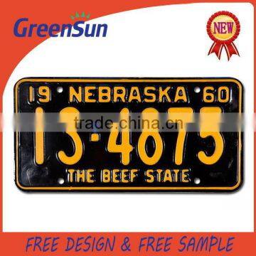 China supplier manufacture Promotion personalized mint license plate