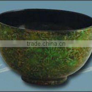 Black & Green Bamboo Flower Decoration Bowl - ABAH68LR-2