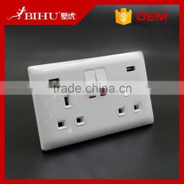 China factory OEM high quality 13a socket with usb for uk