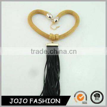 Handmade Gold Chain With Long Tassel Necklace For Wonmen