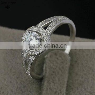 Factory Produce Custom 925 Sterling Silver Ring Simple Design Wedding Ring photo-2