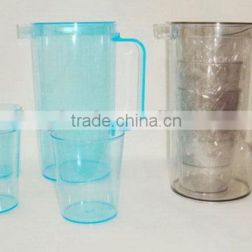 Customized hot selling cooler plastic pitcher with lid