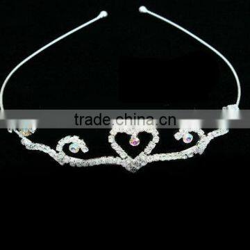 New designs rhinestone pearl tiaras birthday crown design