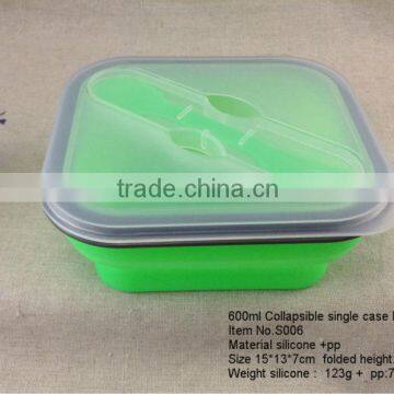 Factory price Silicone collapsible bento box