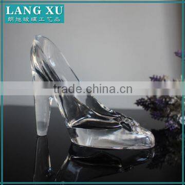 LXHY-D029 Shoe shape crystal glass ornaments