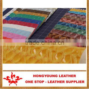 Durable Leaf Grain PVC Leather Synthetic for Cosmetic Bag,baggage,suitcase,wallet photo-5