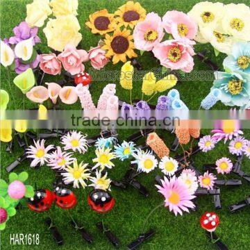 Women Kids Hairpins mushroom Cute antenna Hair Clips Artifact Barrette Grass Sprouts Hairpins Girl Headwear Hair Accessories