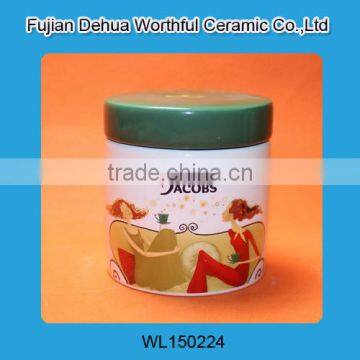 New Simple Style Ceramic Container With Lid for Food Storage photo-6