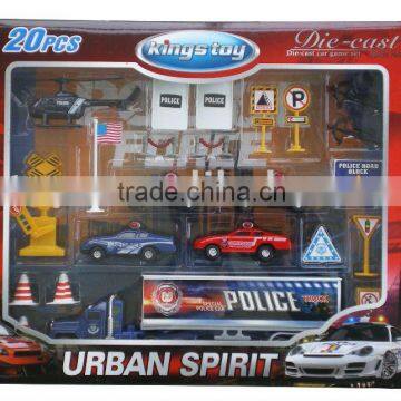 Diecast play set Urban spirit toy with en71