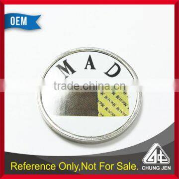Best selling cheap euro market trolley custom printing token metal coin