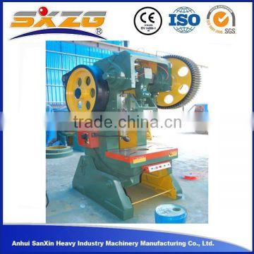 manual angle iron punching machine, metal plate power press from Anhui Sanxin