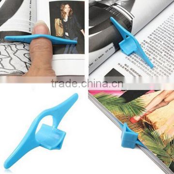 New design Multifunctional Thumb Plastic Convenient Reading Helper Book Page Holder Finger Bookmark