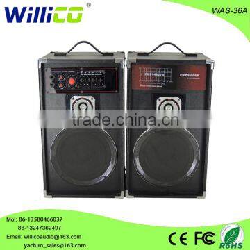 8ch with usb sd fm 4ohm indoor karaoke 2.0 professional speaker box