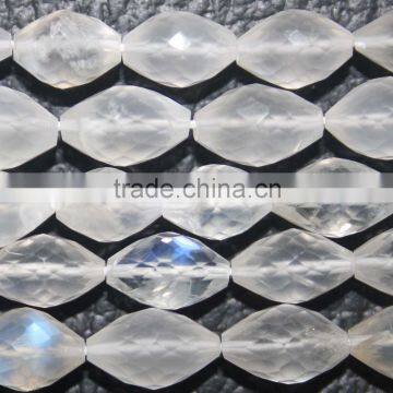 Natural African Moonstone Faceted Dholki