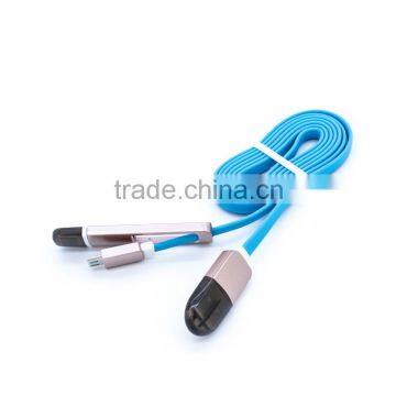 2 in 1 Usb Data Cable Sync Charger for Iphone 6/android Micro Date Cable Cord photo-2