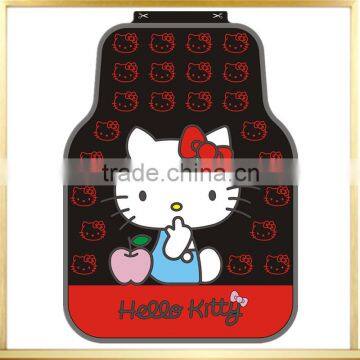 Made in china new design cute car floor mats for hello kitty