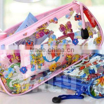 factory make all kinds of PVC pencil bag customed printing