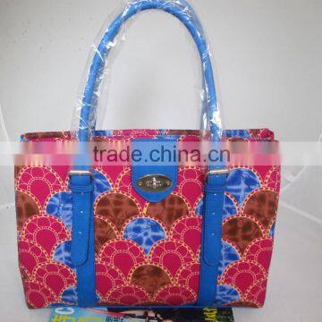 2016 High Quality African Fabric Handbag Wax Print Bag photo-2