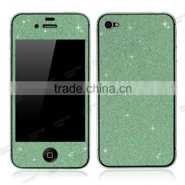 Lemon Green Diamond Shiny PVC Sexy Body Sticker For iPhone 4 4s