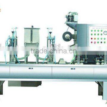 Automatic cup packer machine for cream, butter, liquid