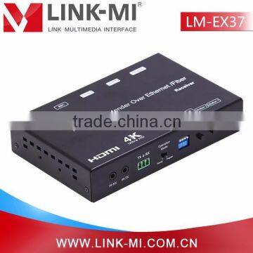 LINK-MI LM-EX37 120M 4K HDMI+USB KVM Extender Over IP/Fiber 60KM(Single Model) photo-2