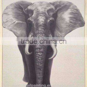 Elephant 2 A25 High Quality Printed Animal Linen Canvas Art Wall Oil Printing