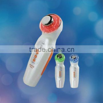 Mini Handheld Ultrasonic/Ultrasound Photon Red/Blue/Green LED Lights Skin Rejuvenation Facial Beauty Device home use (JB-1053)