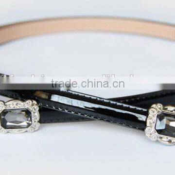 PU With Rhinestone Buckle Belt photo-2