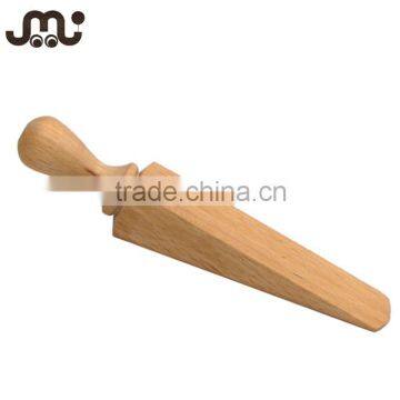 Unfinished Polished Wooden Doorstops,wholesale All Kinds of Door Stops