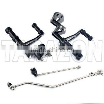 Motocycle Custom Made CNC Aluminum Adjustable Rear Sets Forward Foot Controls photo-2