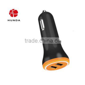 HUNDA Brand Intelligent Dual USB Cigarette Car Charger for and Tablet PC