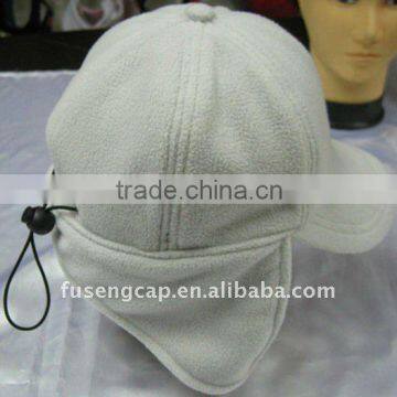 Adjustable Polar Fleece Winter Hat with Earflap