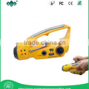 3 led flashlight radio & dynamo torch charger & outdoor flashlight charger