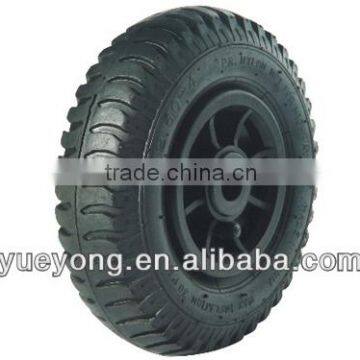 8x2.50-4 pneumatic rubber wheel for trolley with plastic rim wheel