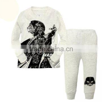 Factory price high quality long sleeve cotton kids pyjama sets