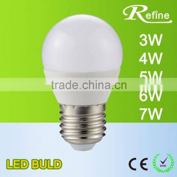 2016 Hot sale shopping indoor lighting P45 E27 7W led bulbs with CE Rohs 5w led bulbs