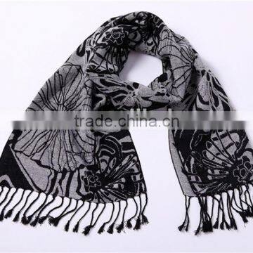 Lastest Fashionable Striped Viscose Scarf For Lady D800-37 photo-2