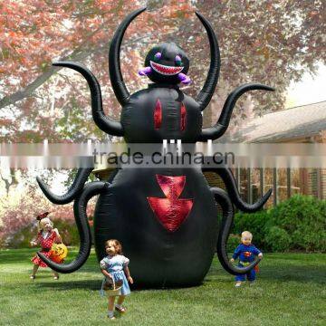 Halloween Decoration Inflatable Animated Spider/ Giant Inflatable Black Spider