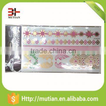 Necklace Metallic Gold and Silver Temporary Tattoo Stickers photo-2